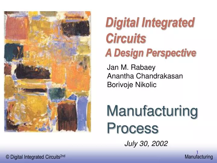 PPT - Digital Integrated Circuits A Design Perspective PowerPoint