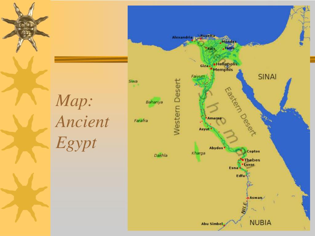 egyptian civilization map