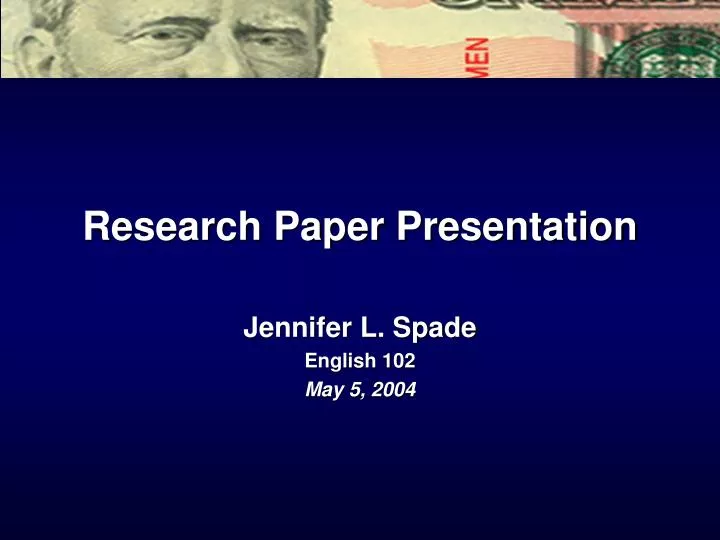 research paper on presentation skills