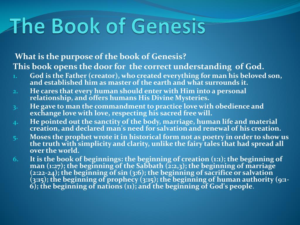 thesis about genesis