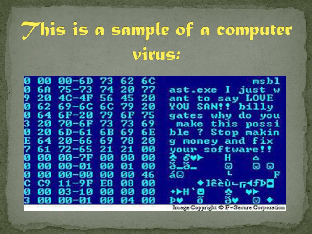 PPT What is a Computer Virus ? PowerPoint Presentation, free download