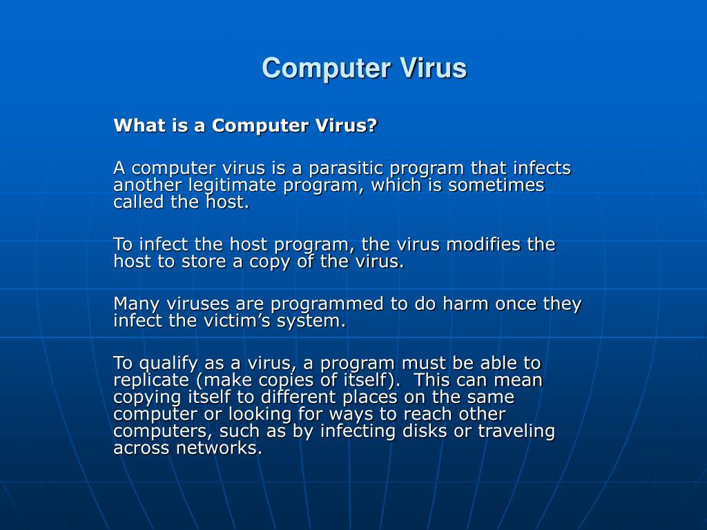 computer viruses presentation in powerpoint