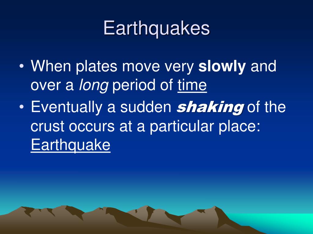 powerpoint presentation on earthquakes