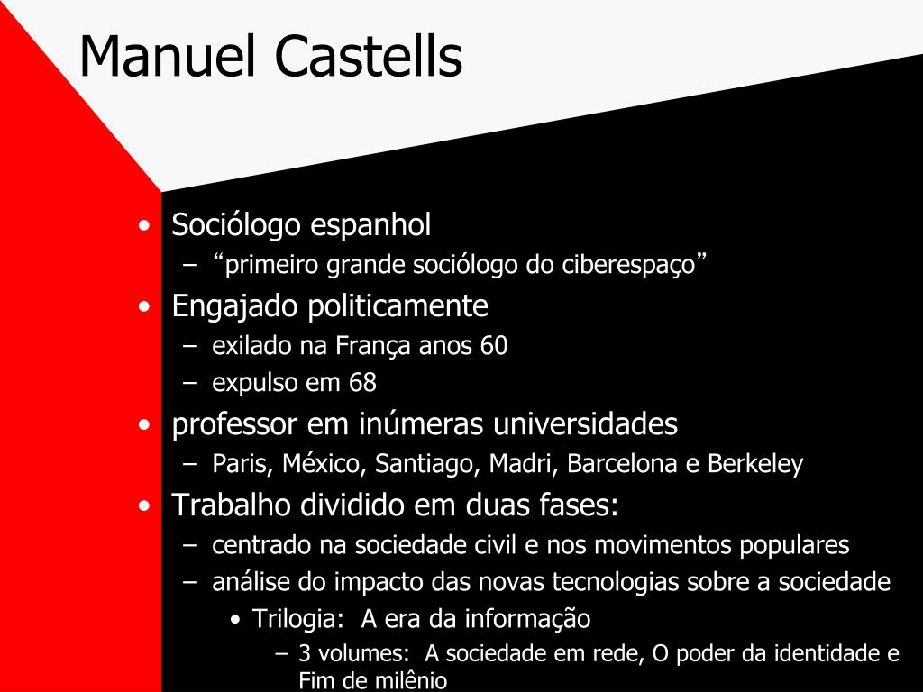 PPT - A Era da Informação: economia, sociedade e cultura PowerPoint ...
