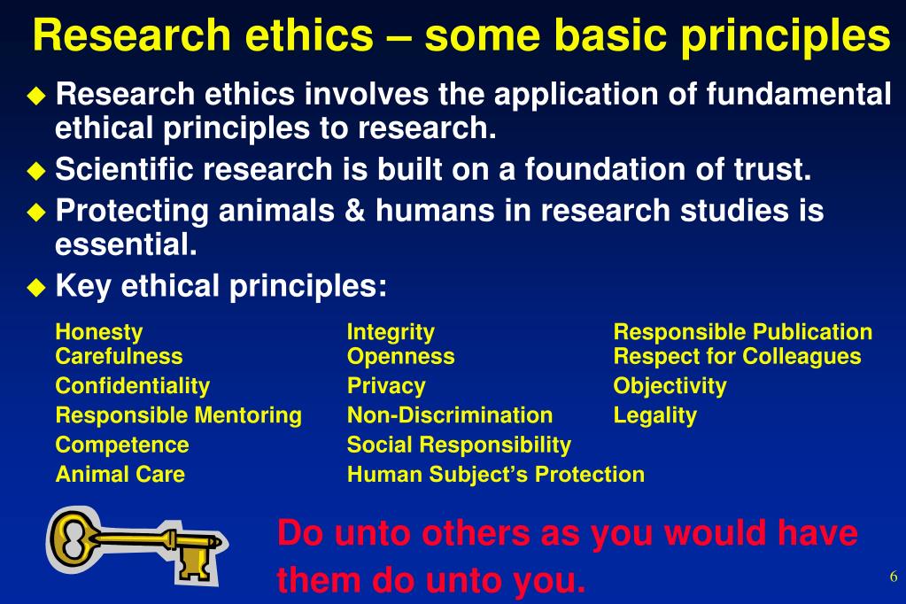 research ethics and principles