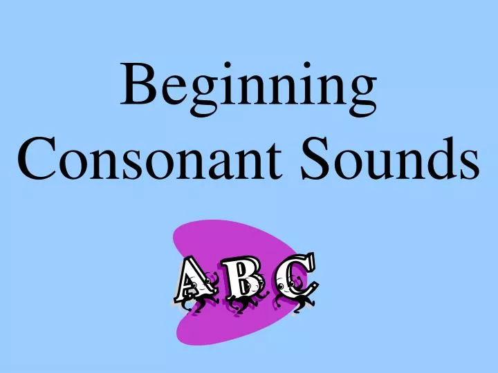 beginning consonant sounds n.