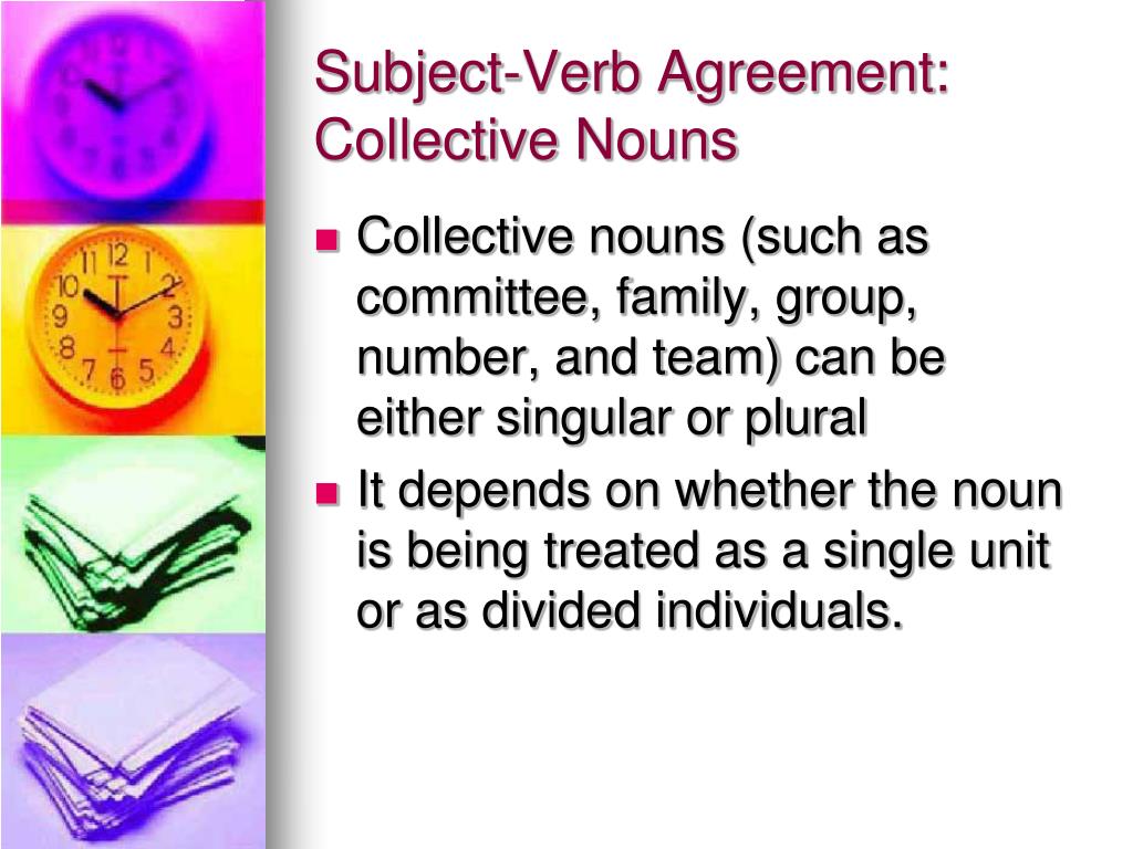 Subject Verb Agreement With Collective Nouns Worksheet With Answers