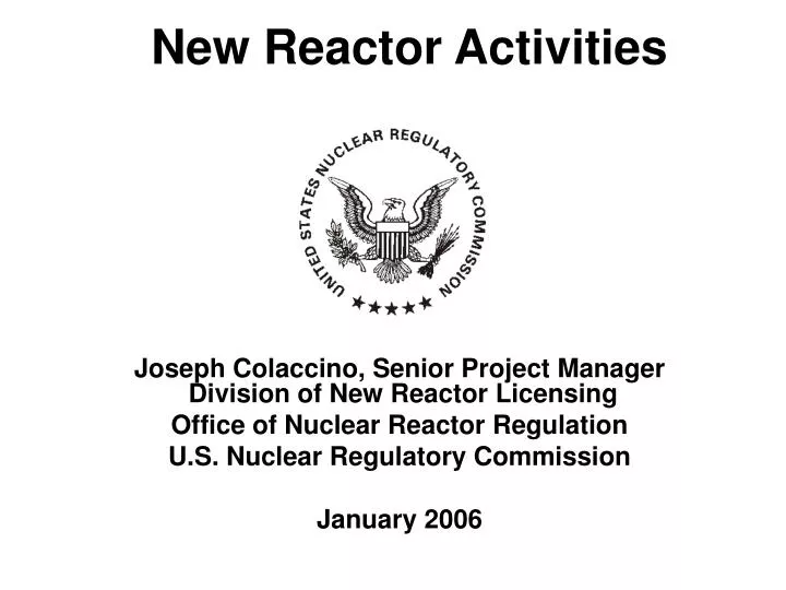 new reactor activities n.