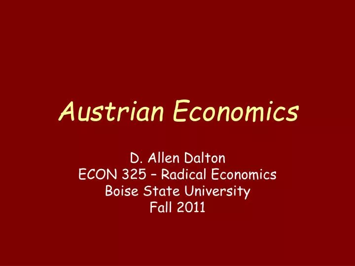 austrian economics n.