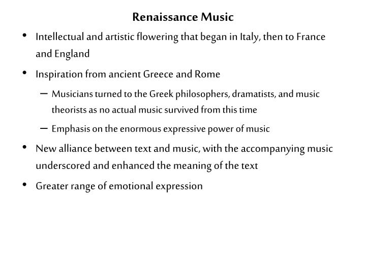 renaissance music definition