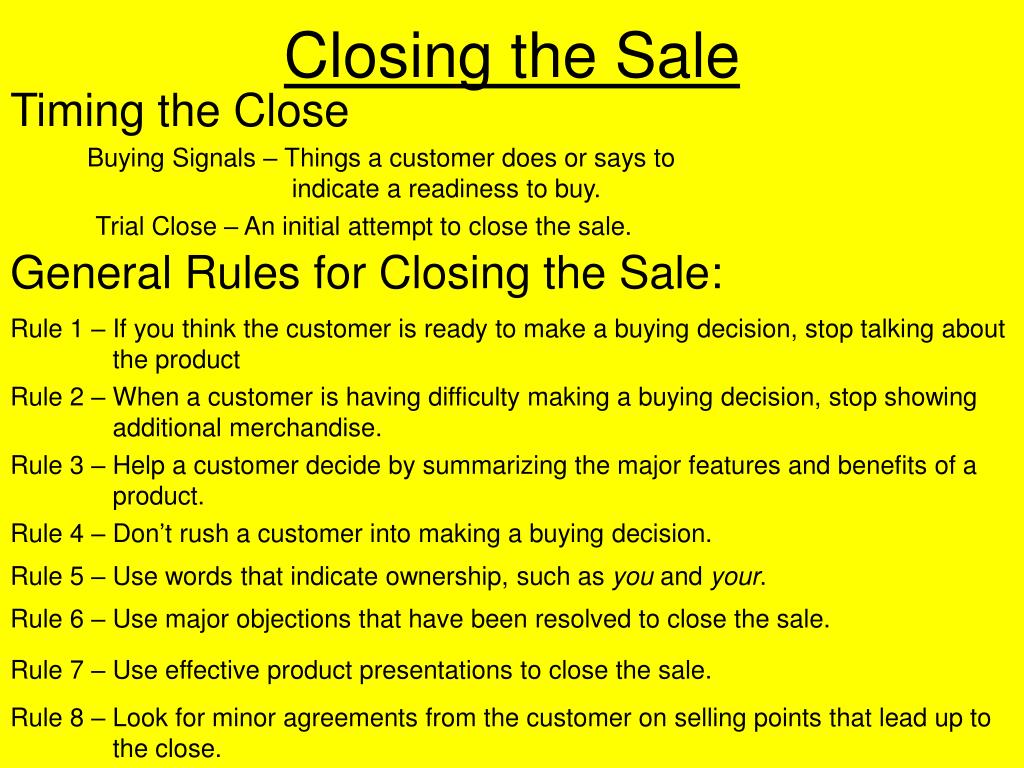 PPT - The 8 Steps of a Sale PowerPoint Presentation, free download - ID ...