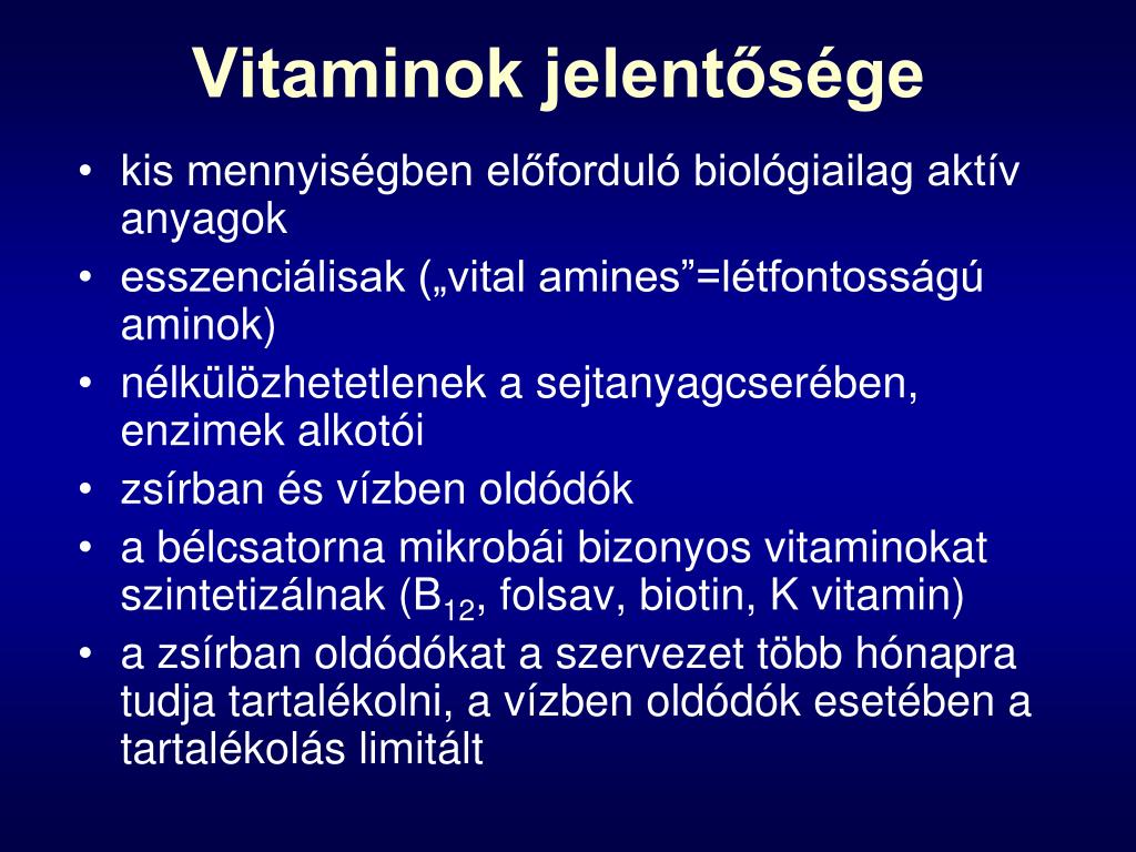 a látást befolyásoló vitaminok)