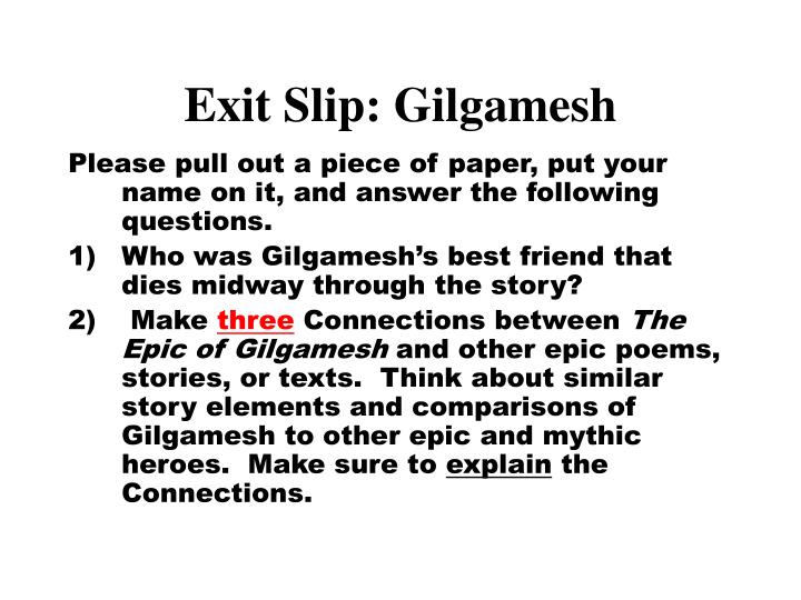 Sample Persuasive Essay High School Gilgamesh Essay Being Hero Essay Epic Of Gilgamesh Theme Love Both Erotic And Platonic Example Of Thesis Statement For Essay also Literary Essay Thesis Examples Gilgamesh Essay Being Hero Homework Writing Service English Essay On Terrorism