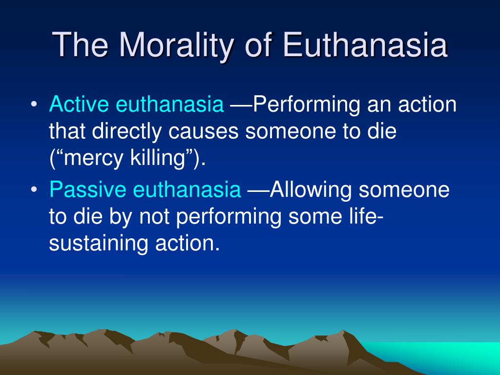 difference between active and passive euthanasia