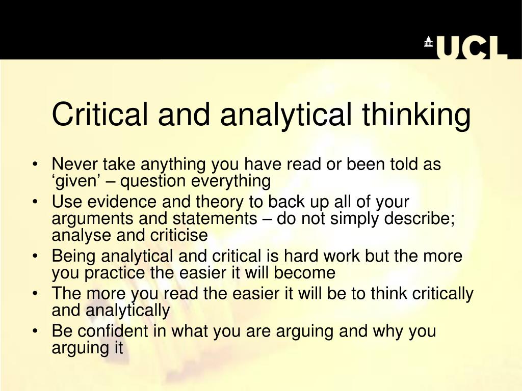 difference between analytical thinking and critical thinking