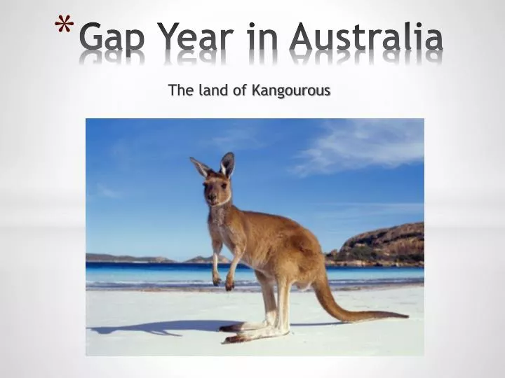 PPT Gap Year in Australia PowerPoint Presentation, free download ID
