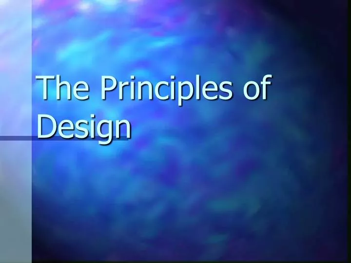 the principles of design n.