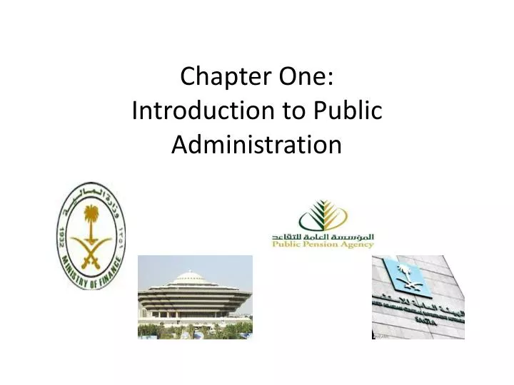 chapter one introduction to public administration n.