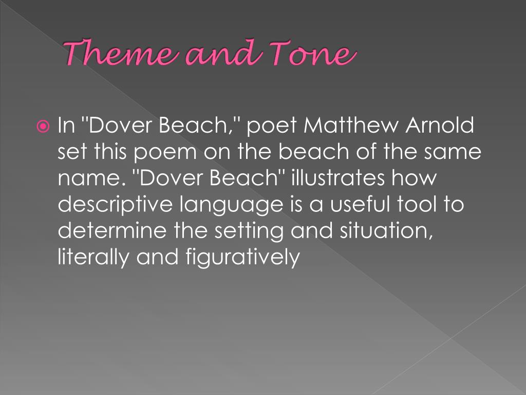 Ppt Dover Beach By Matthew Arnold Powerpoint Presentation Free